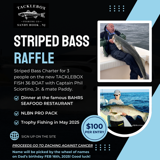 WIN! Tackle Box TROPHY Striped Bass trip!