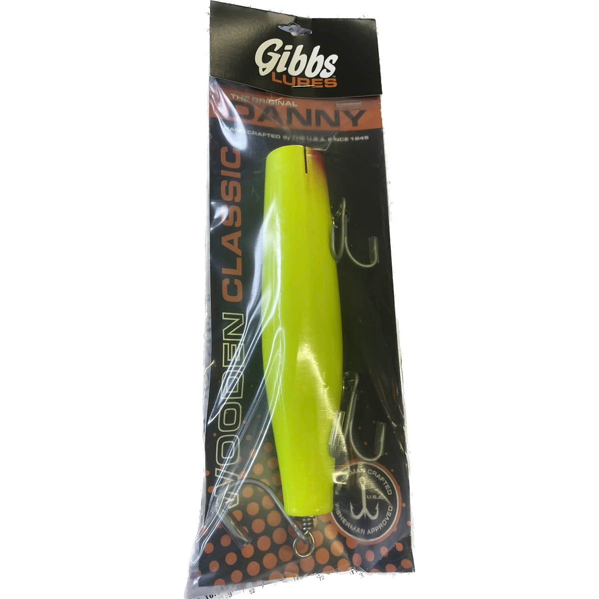 1 Gibbs Lures Danny Surface Swimmer BLACK 2 1/4 oz FREE SHIP WOODEN CLASSIC